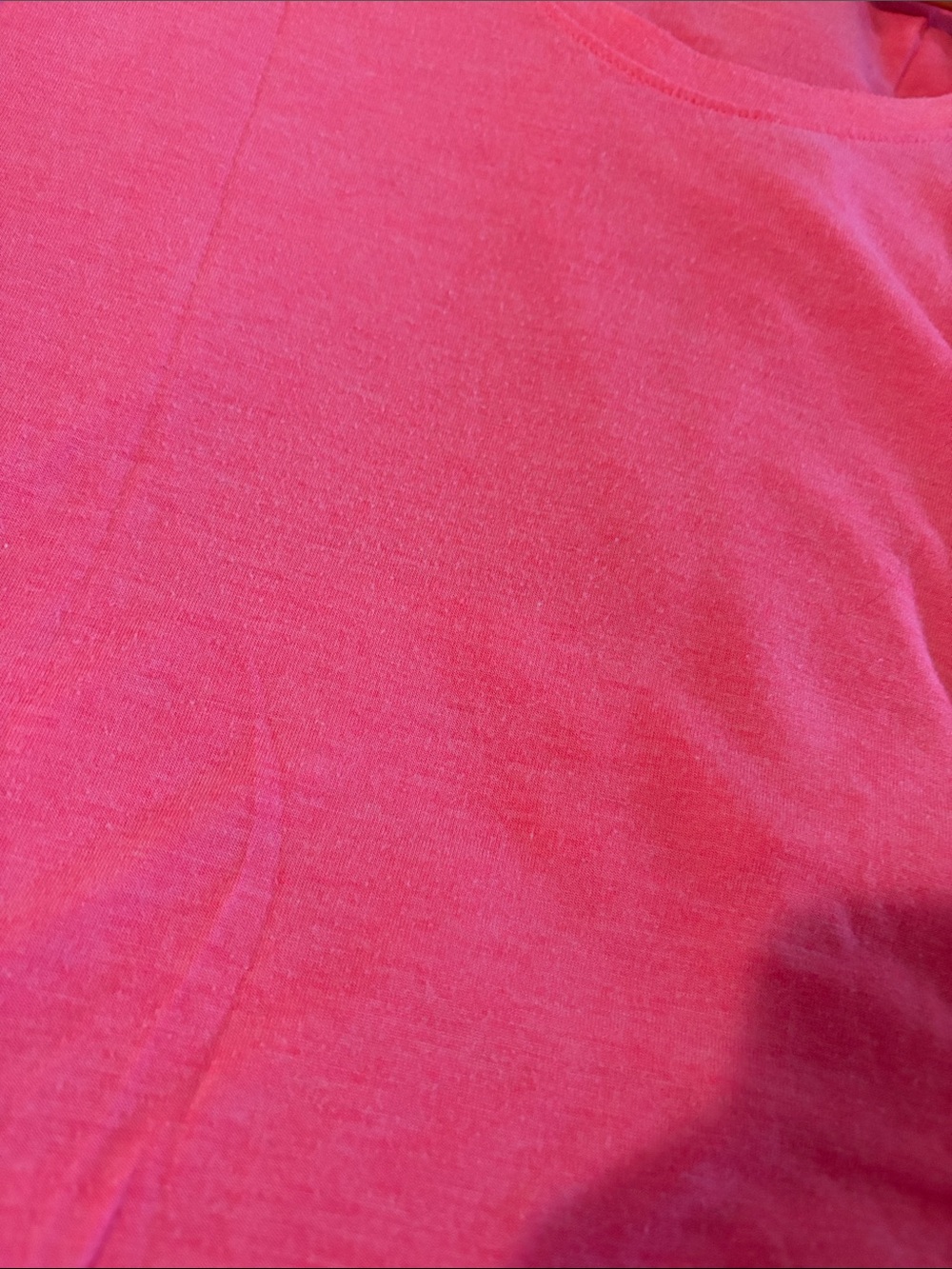 a.n.a Scoop Neck Short Sleeve Tee - Coral - Picture 5 of 5